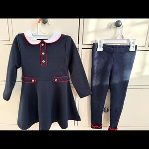 Jacadi Navy Girl Milano knit dress